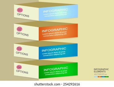 Modern infographics options banner. Vector illustration. can be used for workflow layout, diagram, number options, web design