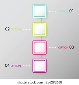 Modern infographics options banner. Vector illustration can be used for workflow layout, diagram, number options, web design.