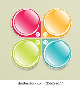 Modern infographics options banner. Vector illustration can be used for workflow layout, diagram, number options, web design.