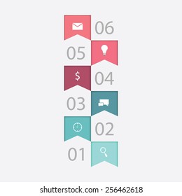 Modern infographics options banner. Vector illustration can be used for workflow layout, diagram, number options, web design.