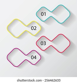 Modern infographics options banner. Vector illustration can be used for workflow layout, diagram, number options, web design.