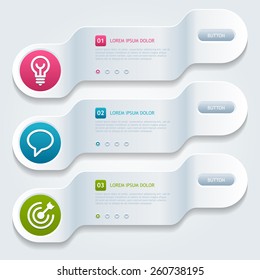 Modern infographics options banner. Vector illustration. Eps 10.