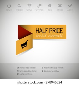 Banner moderno de opciones de infografía. Ilustración vectorial para diseño web o impresión.