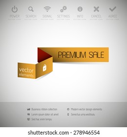 Modern infographics options banner. Vector illustration for web design or print.