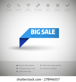 Modern infographics options banner. Vector illustration for web design or print.