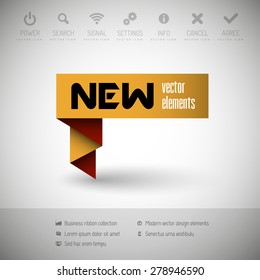 Modern infographics options banner. Vector illustration for web design or print.