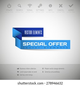 Modern infographics options banner. Vector illustration for web design, flyers, documents. Business sticker.