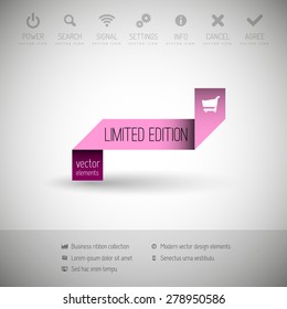 Modern infographics options banner. Vector illustration for web design, flyers, documents. Business sticker.