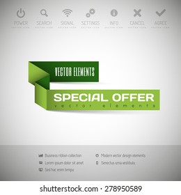 Modern infographics options banner. Vector illustration for web design, flyers, documents. Business sticker.