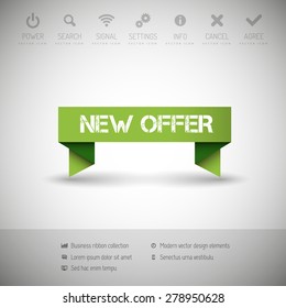 Modern infographics options banner. Vector illustration for web design, flyers, documents. Business sticker.