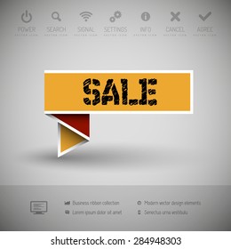 Modern infographics options banner. Vector illustration for web design or print.