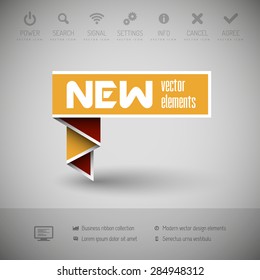 Modern infographics options banner. Vector illustration for web design or print.