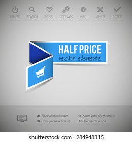 Modern infographics options banner. Vector illustration for web design or print.