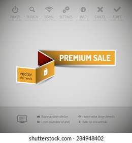 Modern infographics options banner. Vector illustration for web design or print.