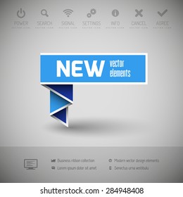 Modern infographics options banner. Vector illustration for web design or print.