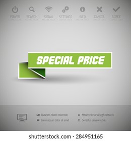 Modern infographics options banner. Vector illustration for web design or print.
