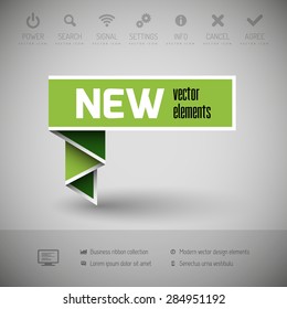 Modern infographics options banner. Vector illustration for web design, flyers, documents. Business sticker.