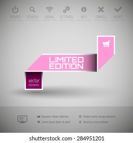 Modern infographics options banner. Vector illustration for web design or print.