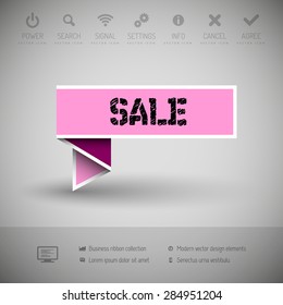 Modern infographics options banner. Vector illustration for web design or print.