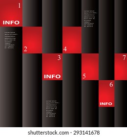 Modern infographics options banner. Vector illustration.