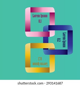 Modern infographics options banner. Vector illustration.
