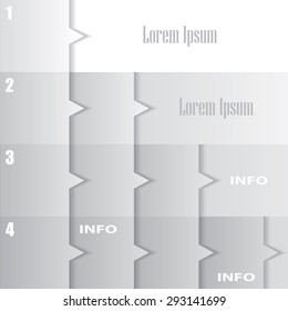 Modern infographics options banner. Vector illustration.