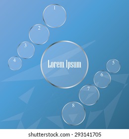 Modern infographics options banner. Vector illustration.
