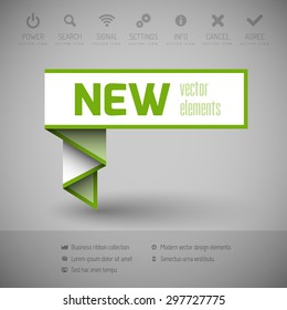 Modern infographics options banner. Vector illustration for web design, flyers, documents. Business sticker.