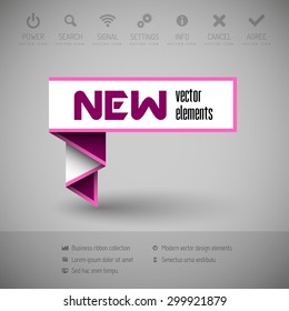 Modern infographics options banner. Vector illustration for web design, flyers, documents.
