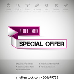 Modern infographics options banner. Vector illustration for web design, flyers, documents.