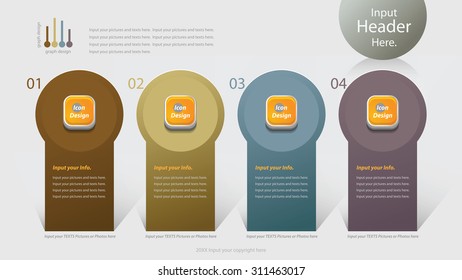 Modern infographics options banner. Vector illustration. can be used for workflow layout, diagram, number options, web design.