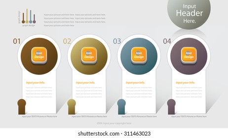 Modern infographics options banner. Vector illustration. can be used for workflow layout, diagram, number options, web design.