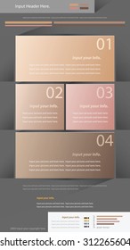 Modern infographics options banner. Vector illustration. can be used for workflow layout, diagram, number options, web design.