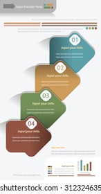 Modern infographics options banner. Vector illustration. can be used for workflow layout, diagram, number options, web design.