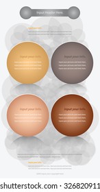 Modern infographics options banner. Vector illustration. can be used for workflow layout, diagram, number options, web design.