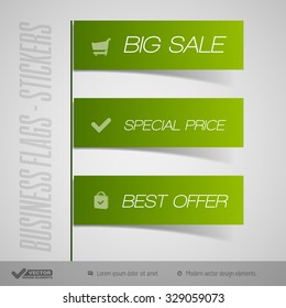Modern infographics options banner. Vector illustration for web design, flyers, documents. Business sticker.
