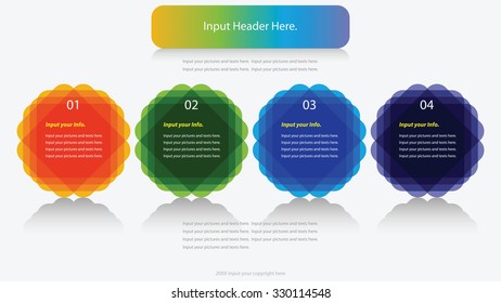 Modern infographics options banner. Vector illustration. can be used for workflow layout, diagram, number options, web design.