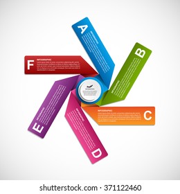 Modern infographics options banner. Vector illustration. 