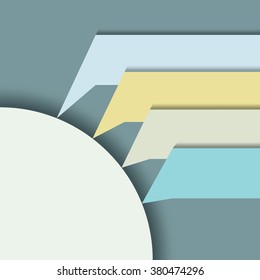 Modern infographics options banner. Vector illustration. Used for workflow layout, diagram, number options, web design.  