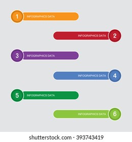 Modern infographics options banner. Vector illustration. Used for workflow layout, number options, web design.