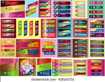 Modern infographics options banner. Vector illustration