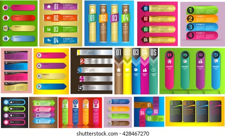 Modern infographics options banner. Vector illustration.