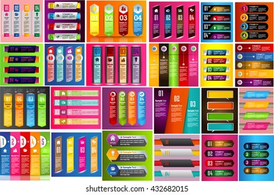 Modern infographics options banner. Vector illustration