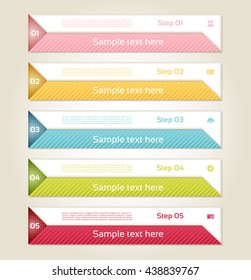Modern infographics options banner. Vector illustration. can be used for workflow layout, diagram, number options, web design, prints.