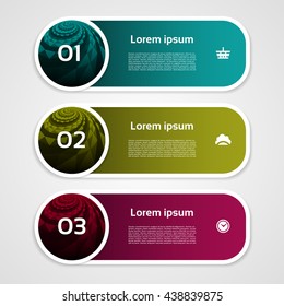 Modern infographics options banner. Vector illustration. can be used for workflow layout, diagram, number options, web design, prints.