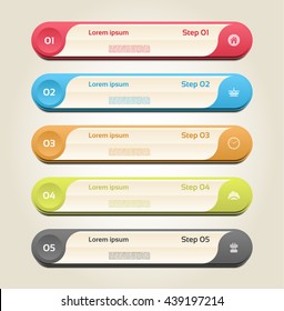 Modern infographics options banner. Vector illustration. can be used for workflow layout, diagram, number options, web design, prints.