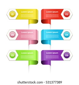 Modern infographics options banner. Vector illustration. can be used for workflow layout, diagram, number options, web design.