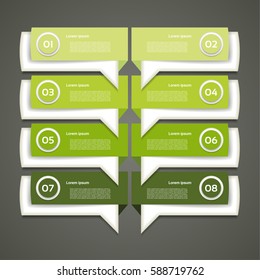 Modern  infographics options banner. Vector illustration. can be used for workflow layout, diagram, number options, web design. eps 10