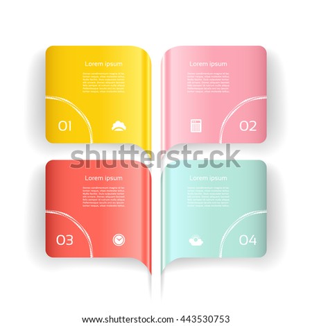 Modern  infographics options banner. Vector illustration. can be used for workflow layout, diagram, number options, web design.