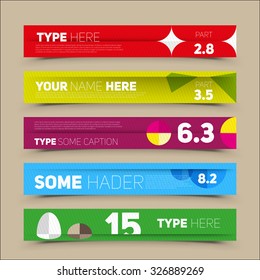 Modern infographics options banner. For workflow layout, number options, web design. Vector illustration 